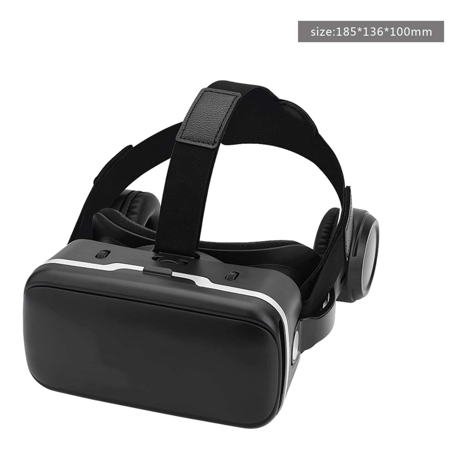 SYH&AQYE Cuffie VR per Smartphone, Occhiali Ergonomici per Realtà Virtuale Universali con Doppia Lente Asferica da 40 Mm, Occhiali VR 3D Morbidi Anallergici e Traspiranti