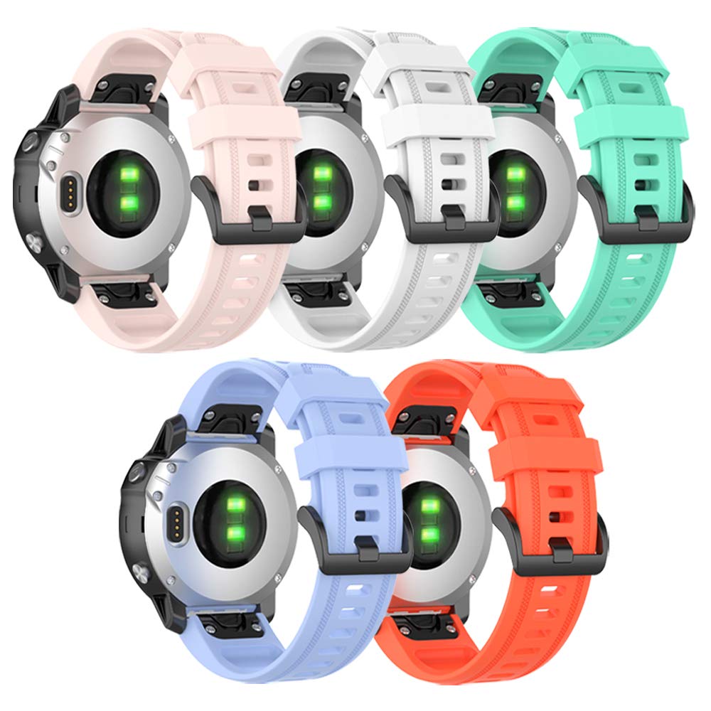 Correa para Garmin Fenix 7S/6S/5S, correa de repuesto de silicona suave para Garmin Fenix 7S Pro/6S Pro/5S Plus/D2 Delta S Smartwatch