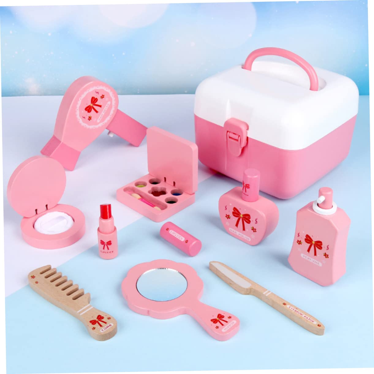 HANABASS Spielzeug Kosmetikset Für Junge Mädchen Interessantes Kinderspielzeug Mit Satten Farben Tragbares Schminkset Für Mädchen Kleines Spielzeug Aus Hochwertigem Material