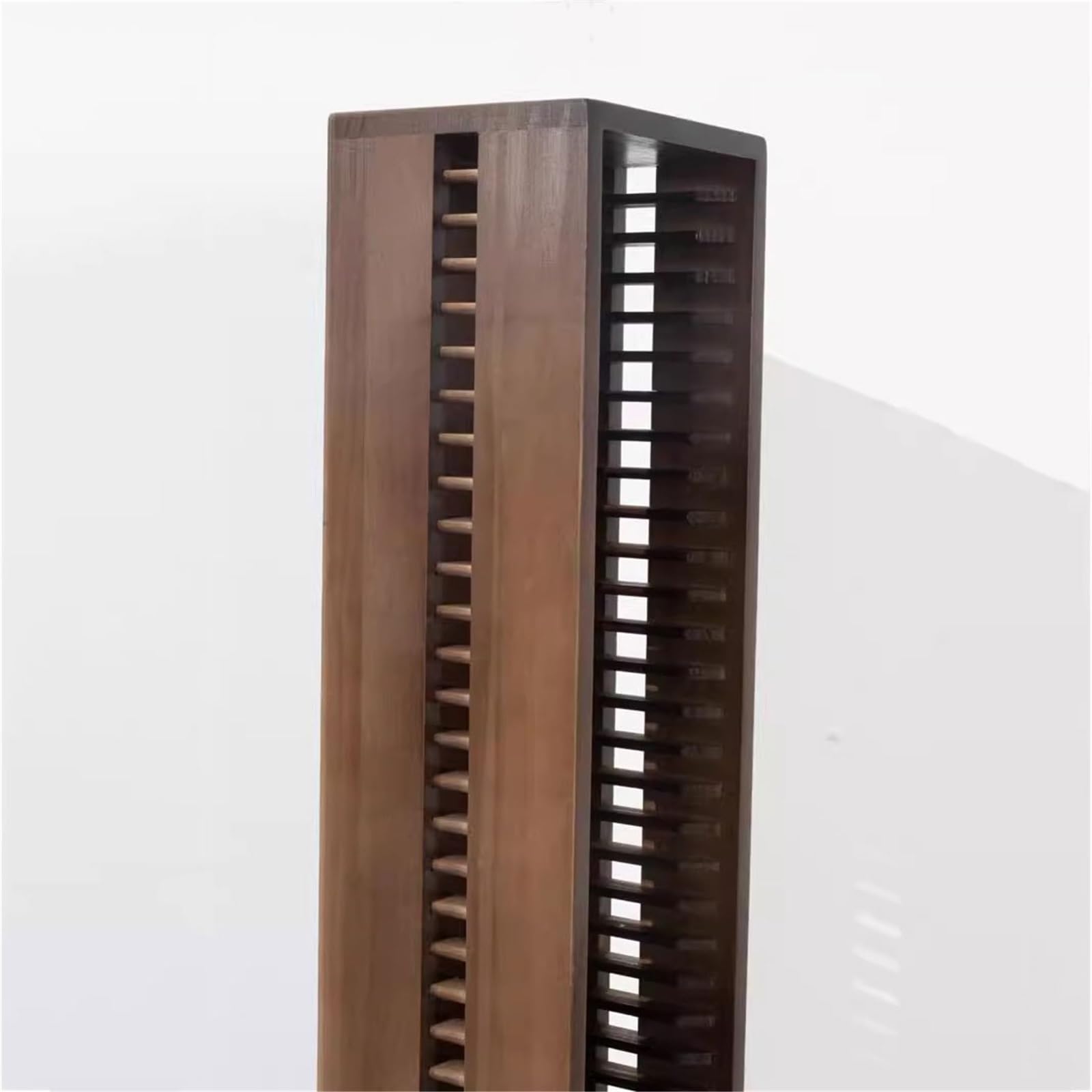 Rack per dischi Scaffale verticale for CD e dischi in legno for soggiorno, for un massimo di 60 album
