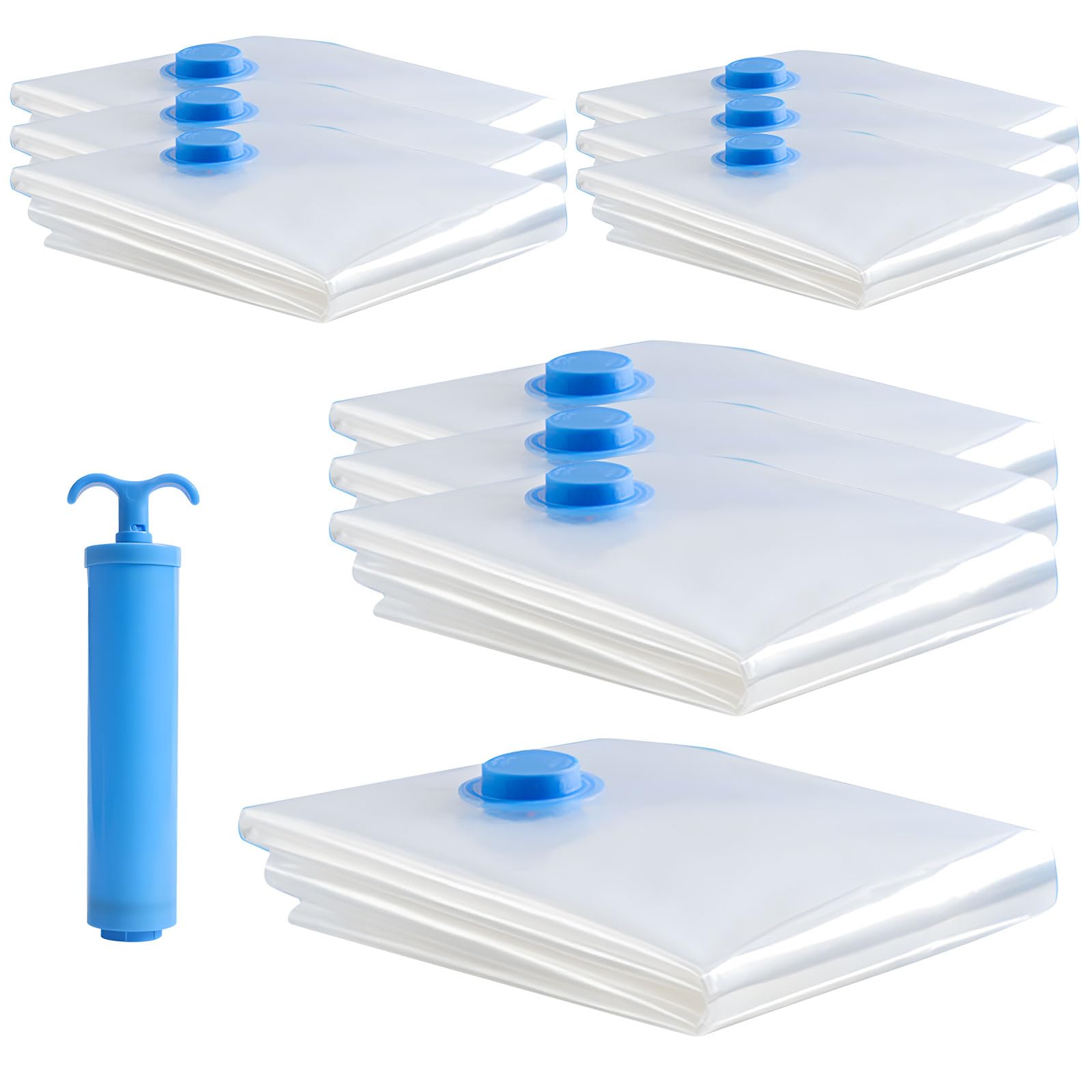 De 11 sacs de compression résistants à l ' humidité avec pompes à