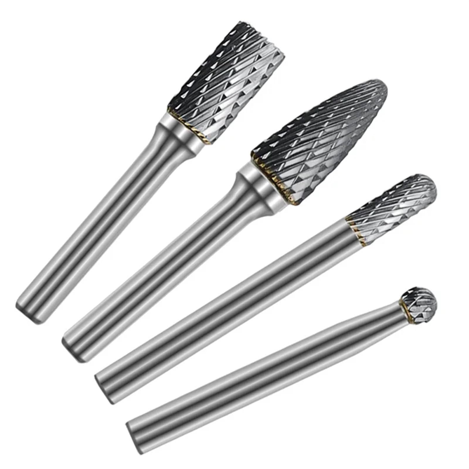 8 sztuk stal wolframowa głowica szlifierska 6 mm wiertło z twardego metalu akcesoria obrotowe narzędzia metalowe
