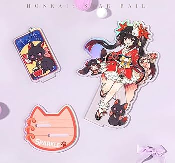 【崩壊スターレイル・公式】ちびネコシリーズ　アクリルスタンド　刃 Amazon.co.jp: 崩壊スターレイル 公式 ちびネコシリーズ