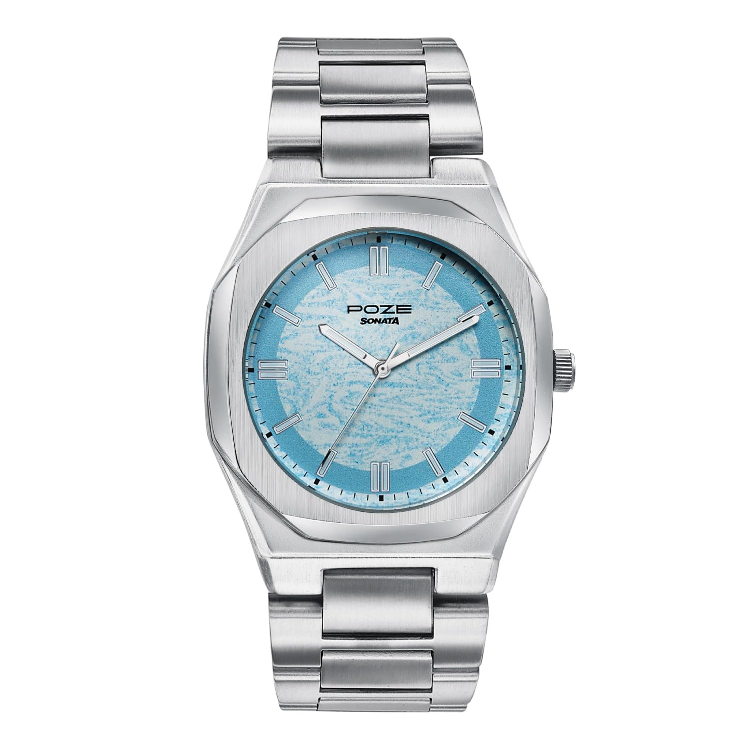 Sonata Poze 7 Analog Blue Dial Blue Sheet Metal Strap Watch for Women - SP70098SM01-picture-29