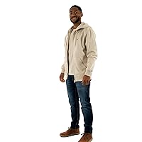 Tommy Jeans Uomo Felpa con Zip Flag Zip Thru con Cappuccio, Avorio (Newsprint)