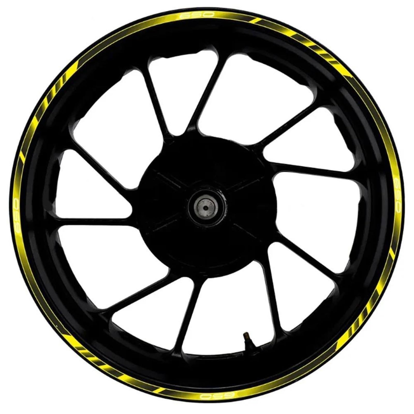Hjkdsz Style 11 Motorcycle Accessories Wheel Stickers Reflective Rim Motorbike Waterproof Decals For Kawasaki For Ninja Z650 Z 650(Style 11)