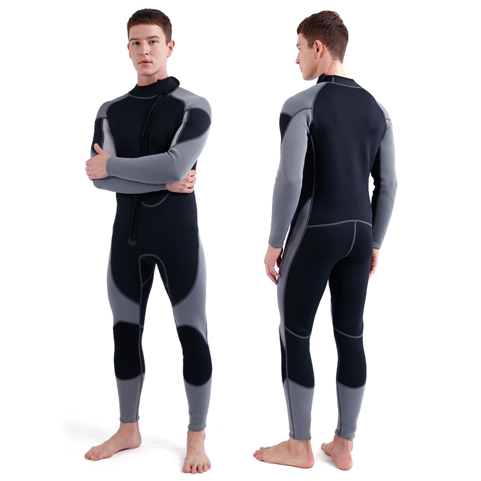 Kombinezon, Pianka Zimowa Męska z Piankami Pianki Kombinezon Piankowy dla Mężczyzn do Surfingu Nurkowanie Snorkeling Kajakarstwo Paddleboarding Sporty Wodne (XL)