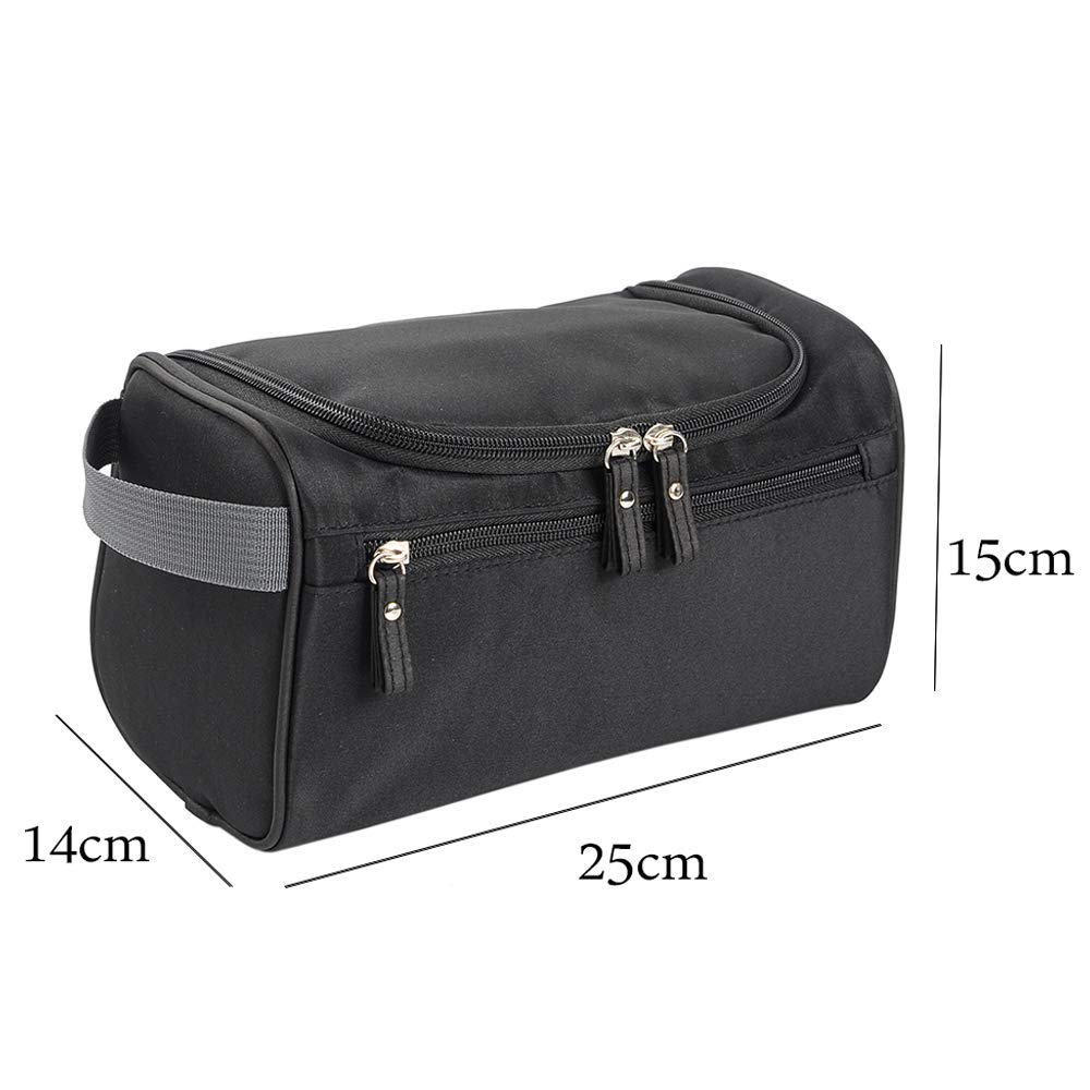 Borsa da Toilette da Uomo, Cosmetici, Borsa cosmetica Impermeabile in Oxford, Organizer da Viaggio per Articoli da Toilette, Alta capacità, Sabbia per Mulino, Custodia per estetist
