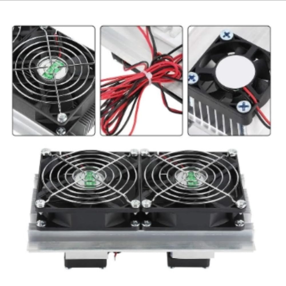 TEC1-12706 Refrigeración de Semiconductores de Doble Núcleo Sistema de Enfriamiento Termoeléctrico Peltier 120W Aire Acondicionado de Ventana