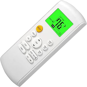 Replacement Remote Control Fit for RG57A7/BGEF RG57A6/BGEFU1 CR166-RG57A6EU-6 RG57D/BGE RG57B/BGE RG57A2/BGEF RG70E/BGEF for Midea MrCool Pioneer Air Conditioner
