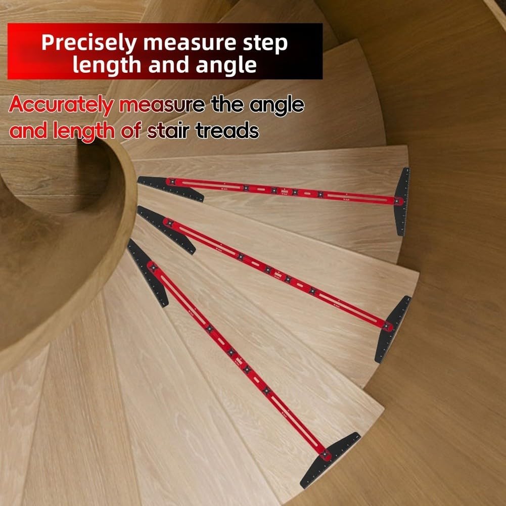 Medidor de escalera, herramienta de medición de escalera plegable de