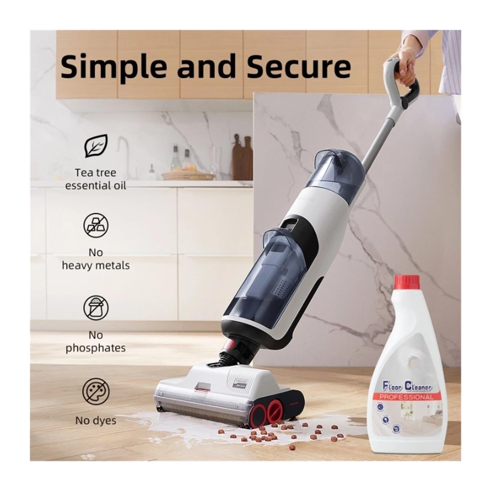 Reinigungsflüssigkeit. Kompatibel mit Roborock Dyad/Dyad Pro/S7 Pro Ultra. 480 ml Nass-Trocken-Staubsauger-Flüssigkeit, Ersatzteil, Roboter-Staubsauger-Lösung(2pcs)