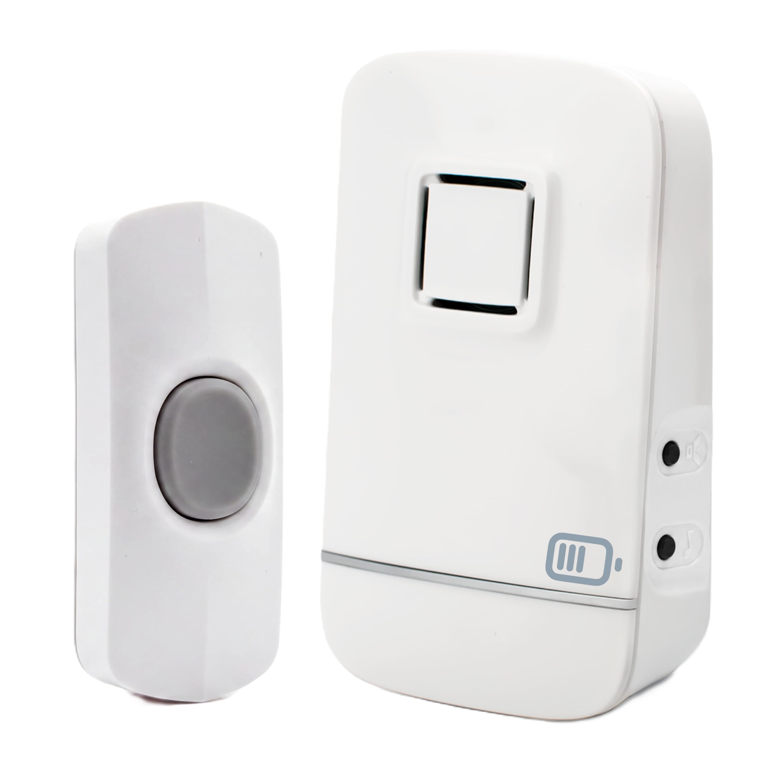 Status Battery-Operated Wireless Doorbell, 150m Range, White