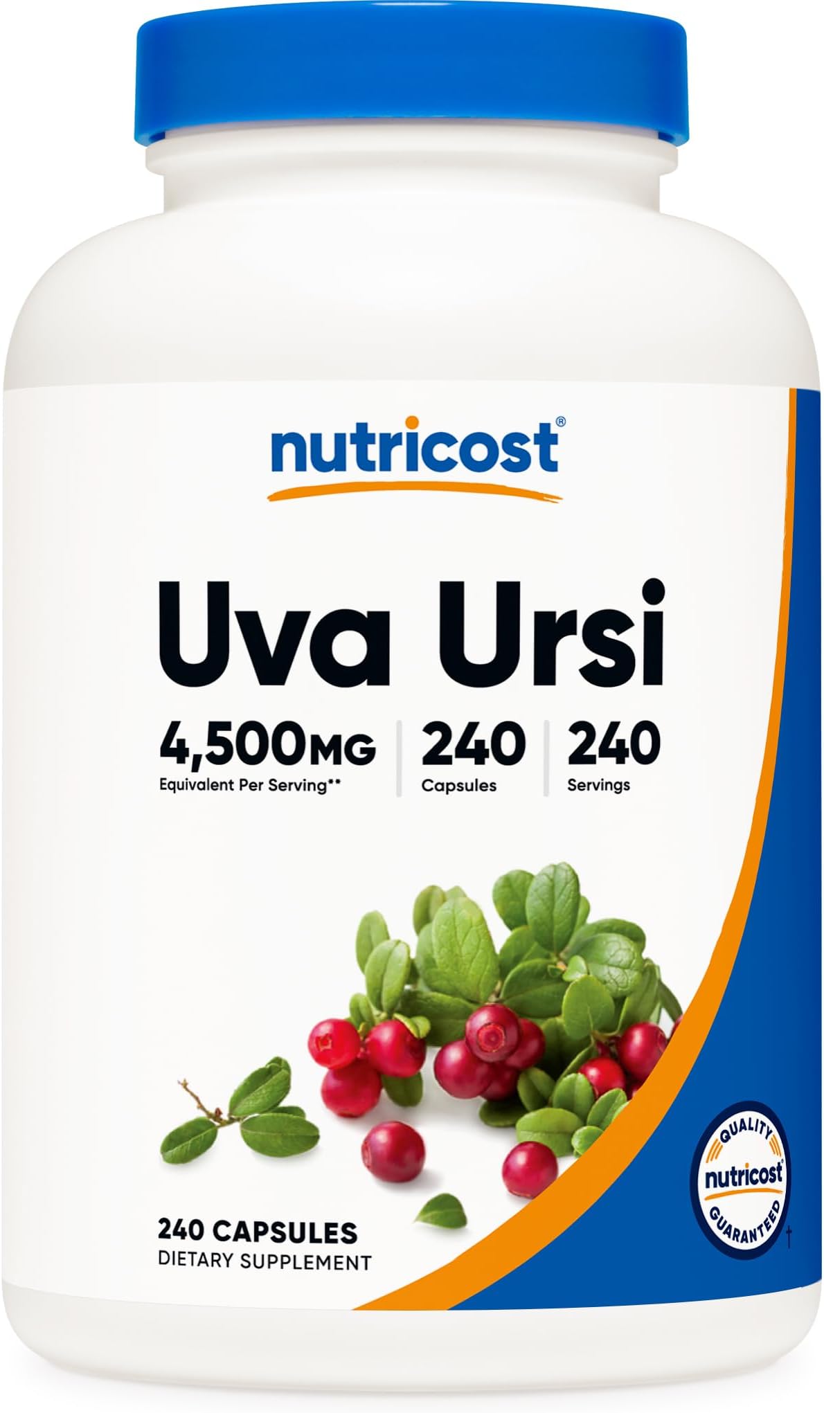 Nutricost Uva Ursi 4500mg, 240 Capsules - Vegetarian Capsules, Gluten Free, Non-GMO