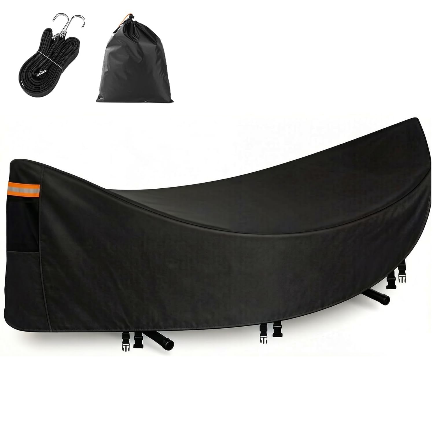 Housse de Protection pour Hamac 420D Oxford avec Revêtement PU, Étanche Anti-Poussière et Anti-UV, Taille Universelle avec Sac de Rangement, Ouverture d'Aération et 3 Sangles Réglables pour Jardin