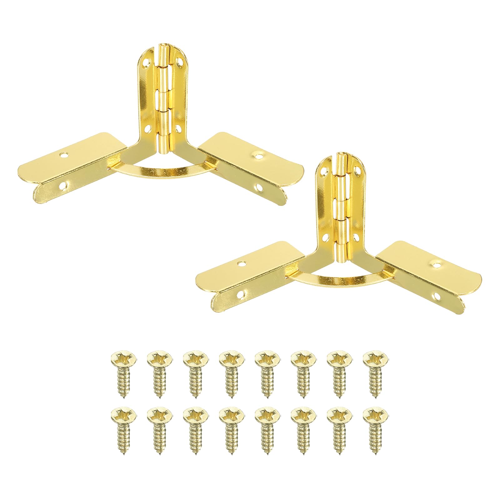 PATIKIL 90 Degree Folding Support Hinge 1.6" x 2.1"