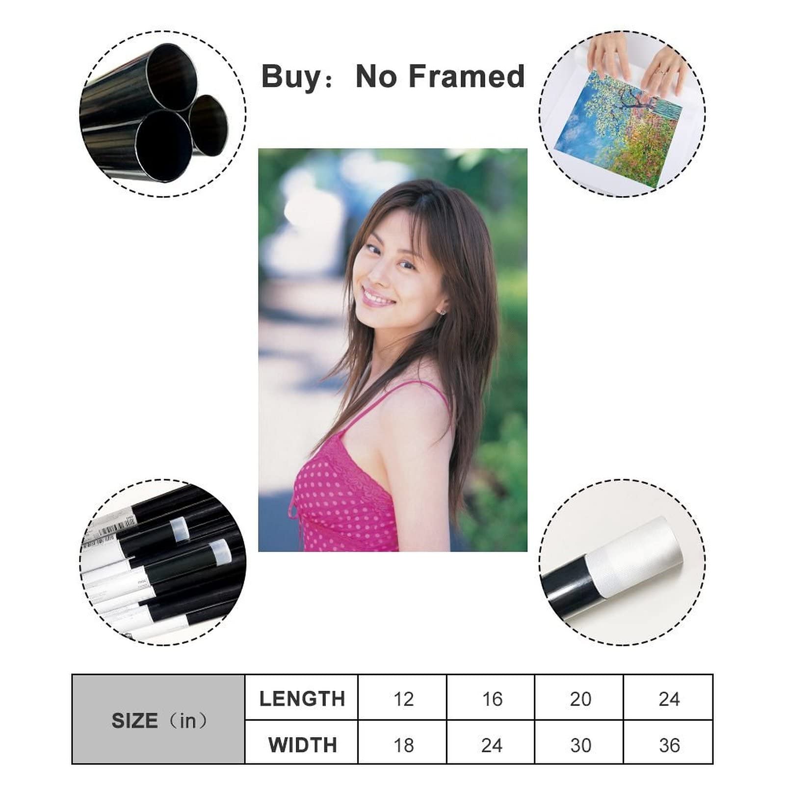 Amazon.co.jp: 米倉涼子写真水着セクシー壁飾りポスター キャンバス