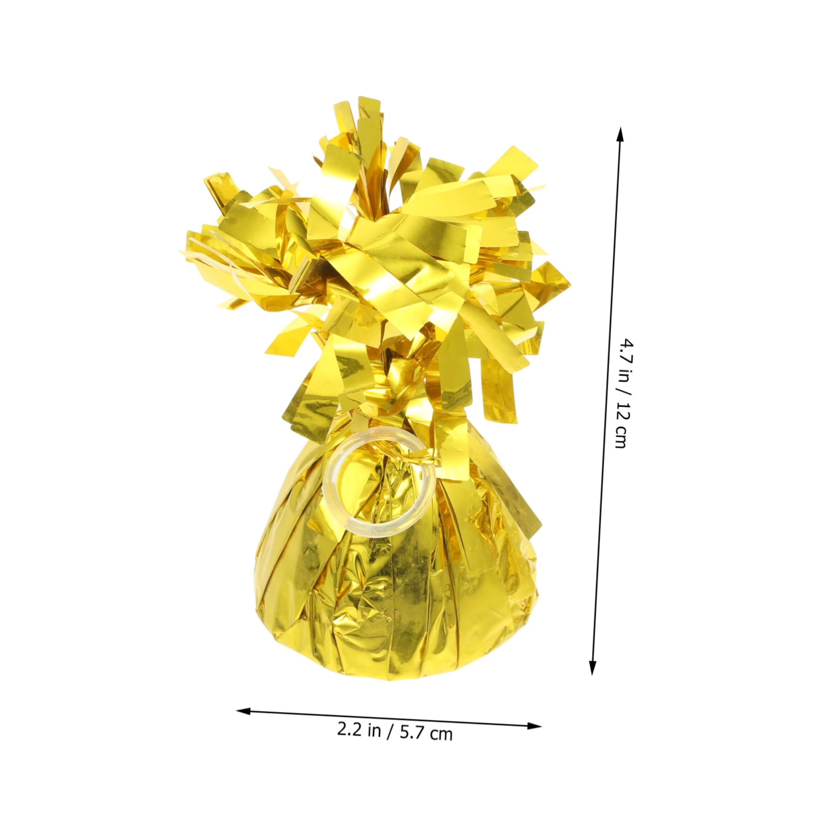Pesi per Palloncini Oro 5 Pezzi in Alluminio a Blocco | Palloncino in Lattice, per Tavolo da Pranzo, Adatti a Feste e Celebrazioni, Set Decorativo