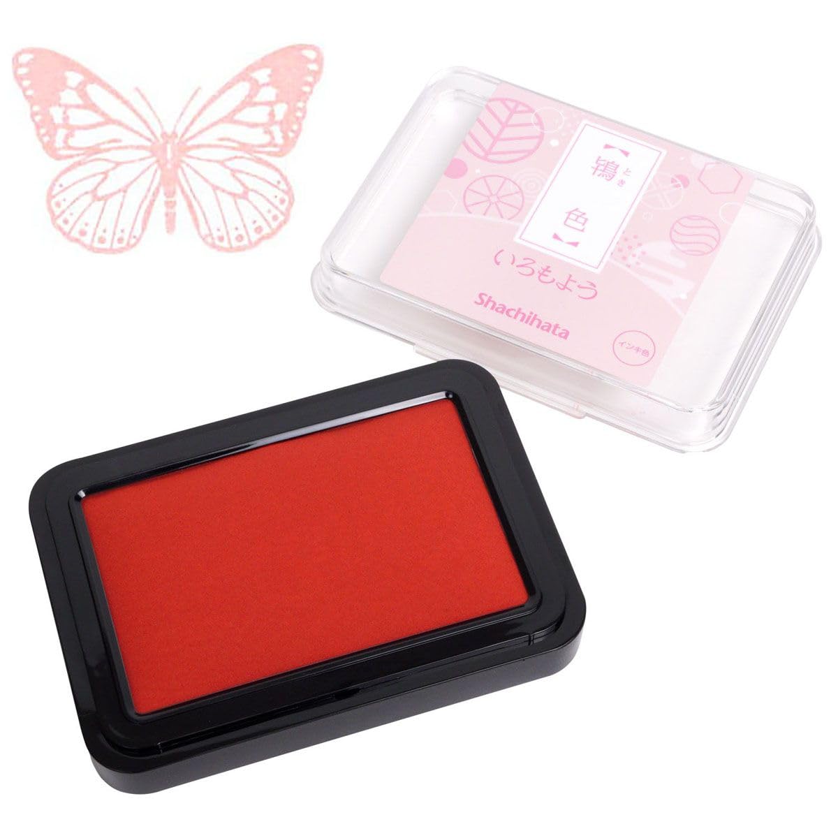 Artline Iromoyo Ink Stamp Pad (Pale Pink) Fast Drying Time, Waterproof Oil-Based Ink Pads for Stamping Crafting