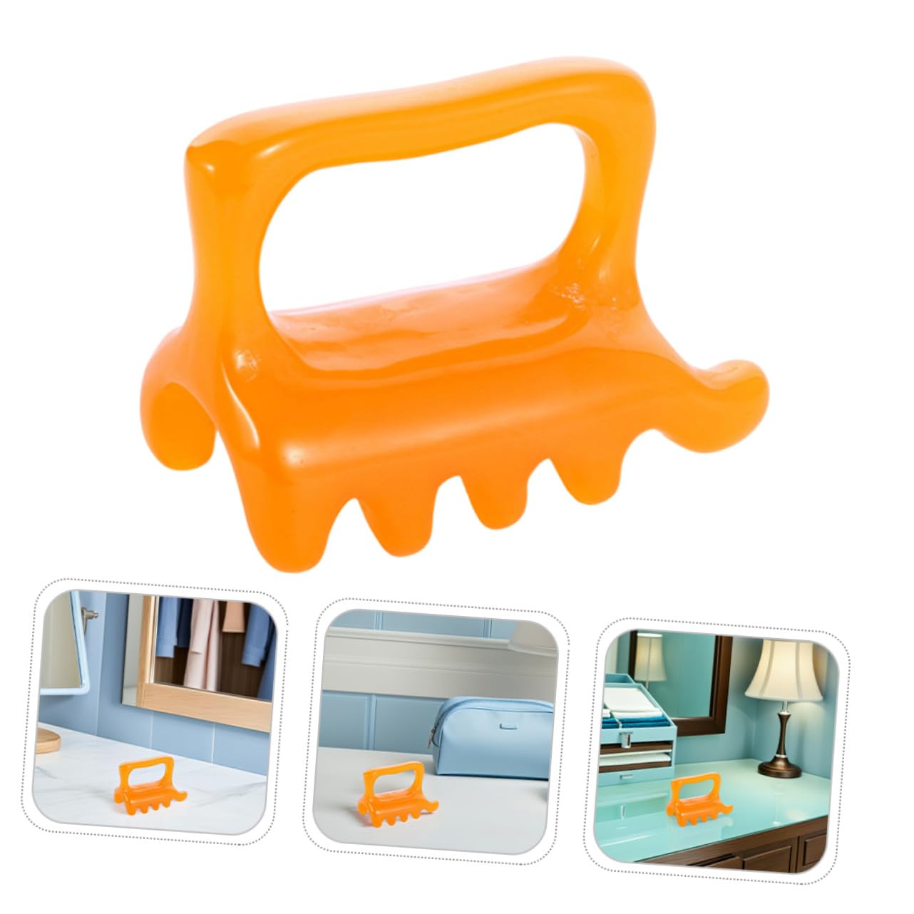 2 Piezas Masajeador Manual Portátil para Espalda y Cuello con Función Doble Push para Relajación Muscular y de Rasgado