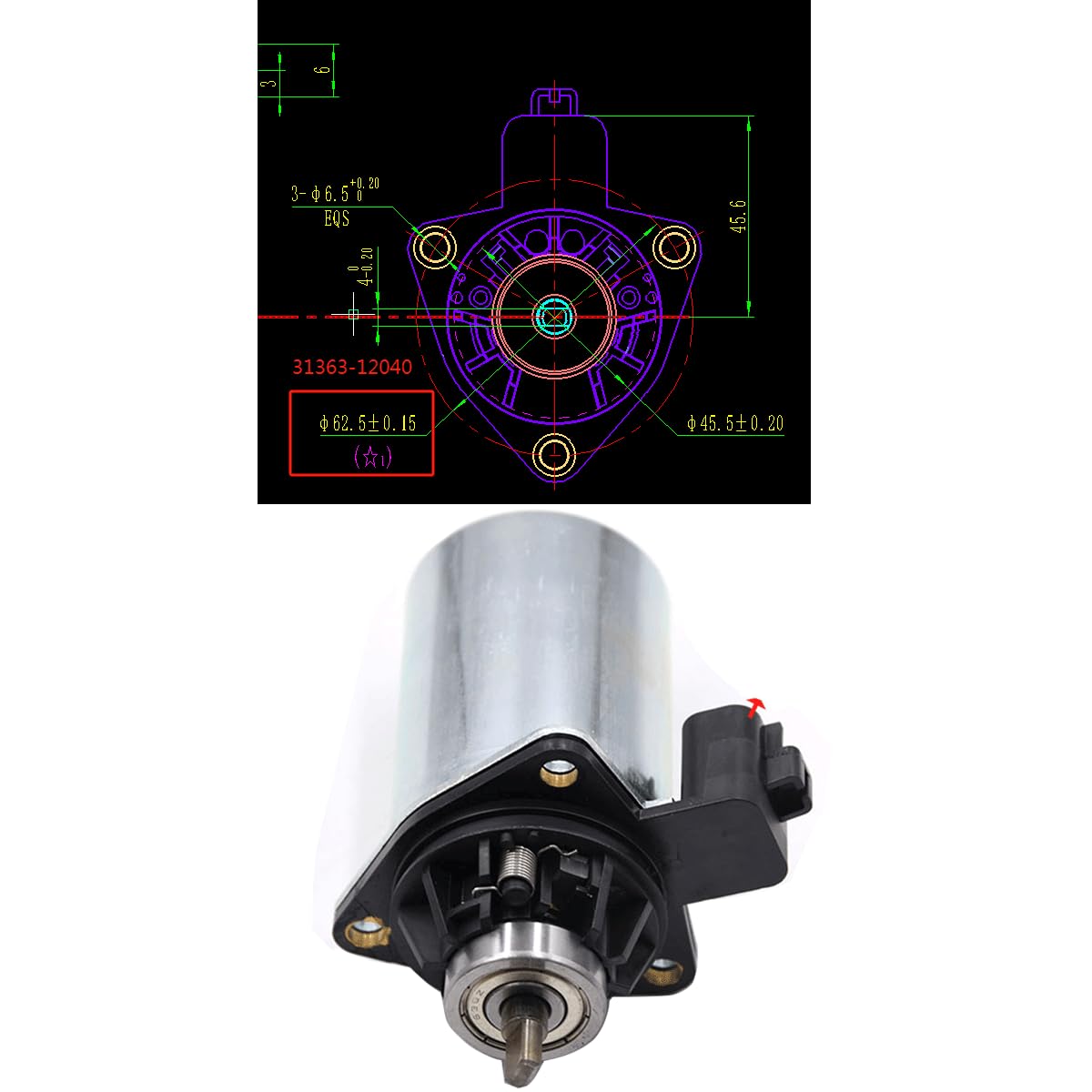 Attuatore frizione 3136312040 attuatore della frizione del motore Compatibile con Auris Corolla Verso Yaris 1.8L 1.5L 2.4L 2 arboncini