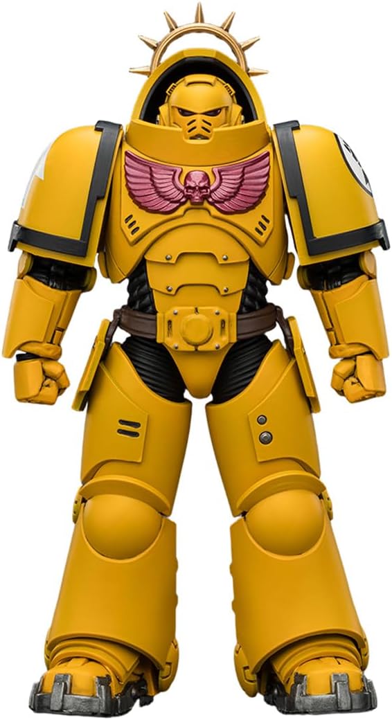 JOYTOY Warhammer 40K 1:18 Game Edition Imperial Fists Heavy Intercessor with Heavy Bolt Rifle and Bolt Pistol Model Birthday Gifts JT03653