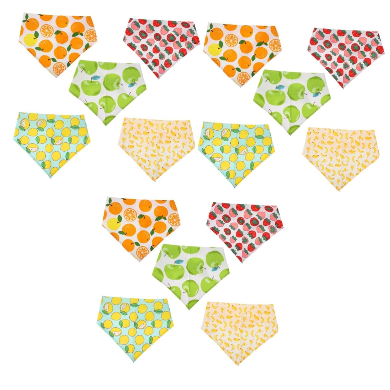 Toddmomy 15pièces Bandanas pour Chiens Et De Écharpes à Motifs Accessoire pour Animaux Prévient Éclaboussures De Nourriture Confortable Et Respirant pour Toutes Occasions