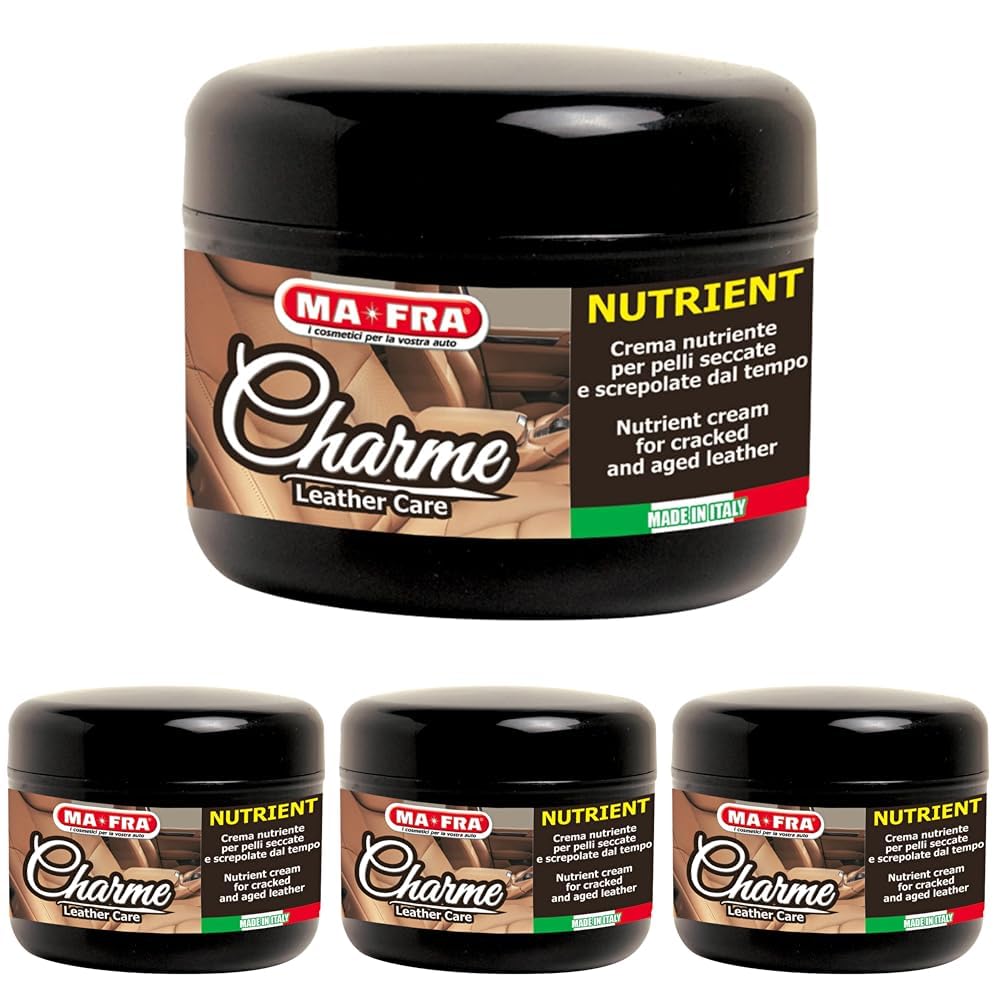 Mafra, Charme Nutrient, Crème nourrissante et nettoyante pour Les intérieurs de Voiture en Cuir, idéale pour Le Nettoyage, réduit Les Rides et la décoloration, Effet Anti-âge, Emballage de 150 ML