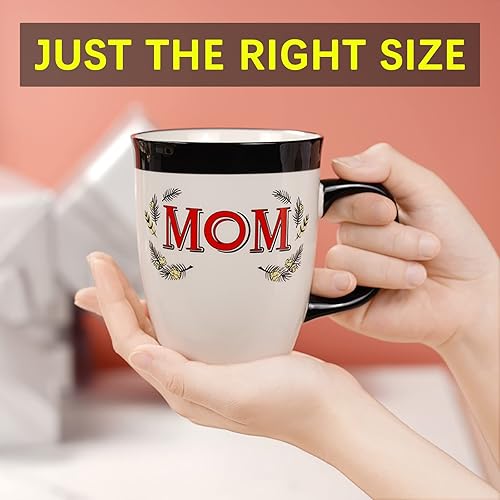 Miniatura 6 de Taza de café de cerámica para mamá, de 16 onzas, divertida taza de café para mujeres, mejor día festivo, Navidad, día de la madre, cumpleaños,