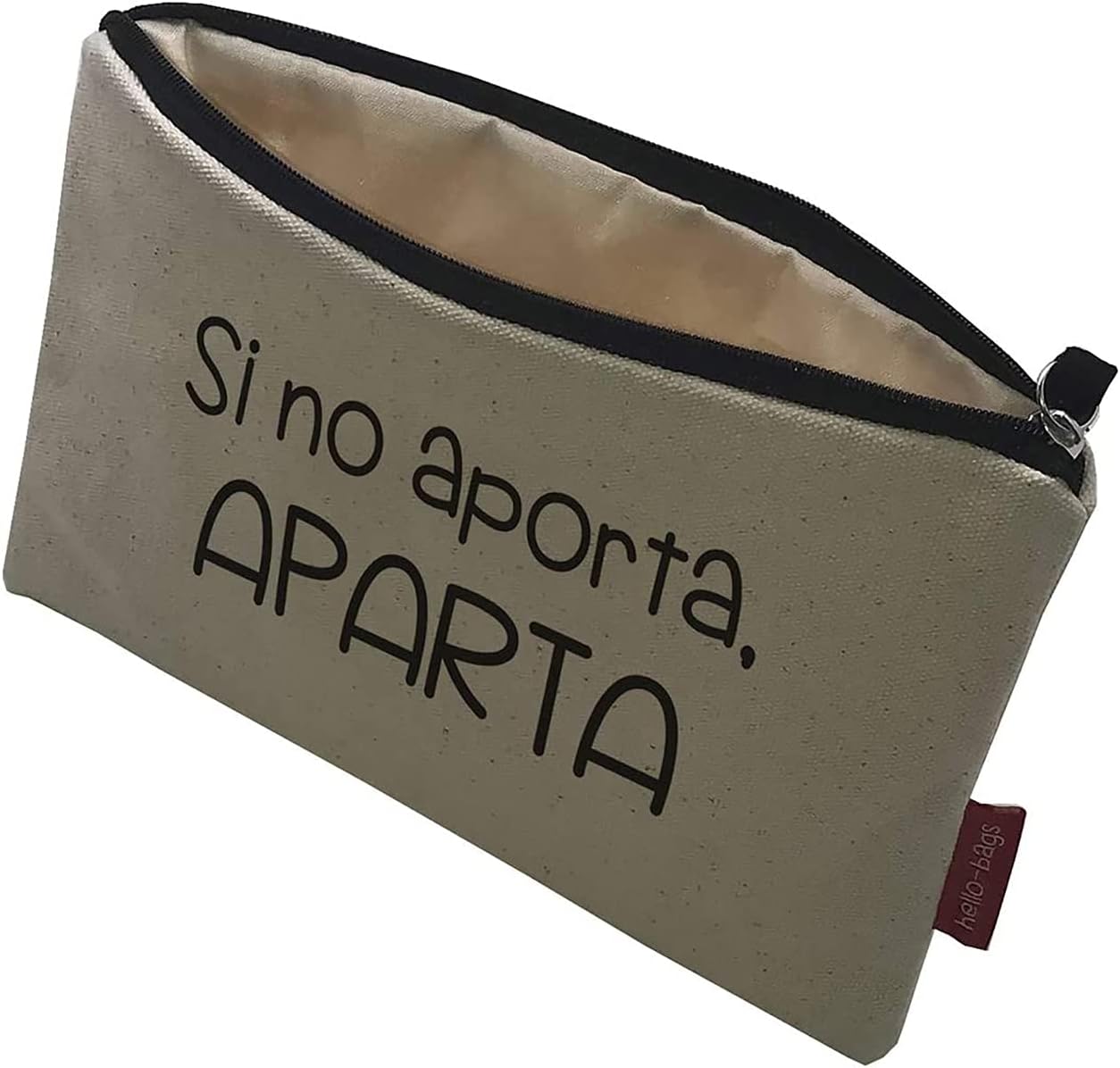 Hello-Bags Bolso Tote 'Lo Imposible' | Algodón 100% Con Cremallera Y Forro | Regalo Sobre Kraft | Ético Y Lavable A Mano