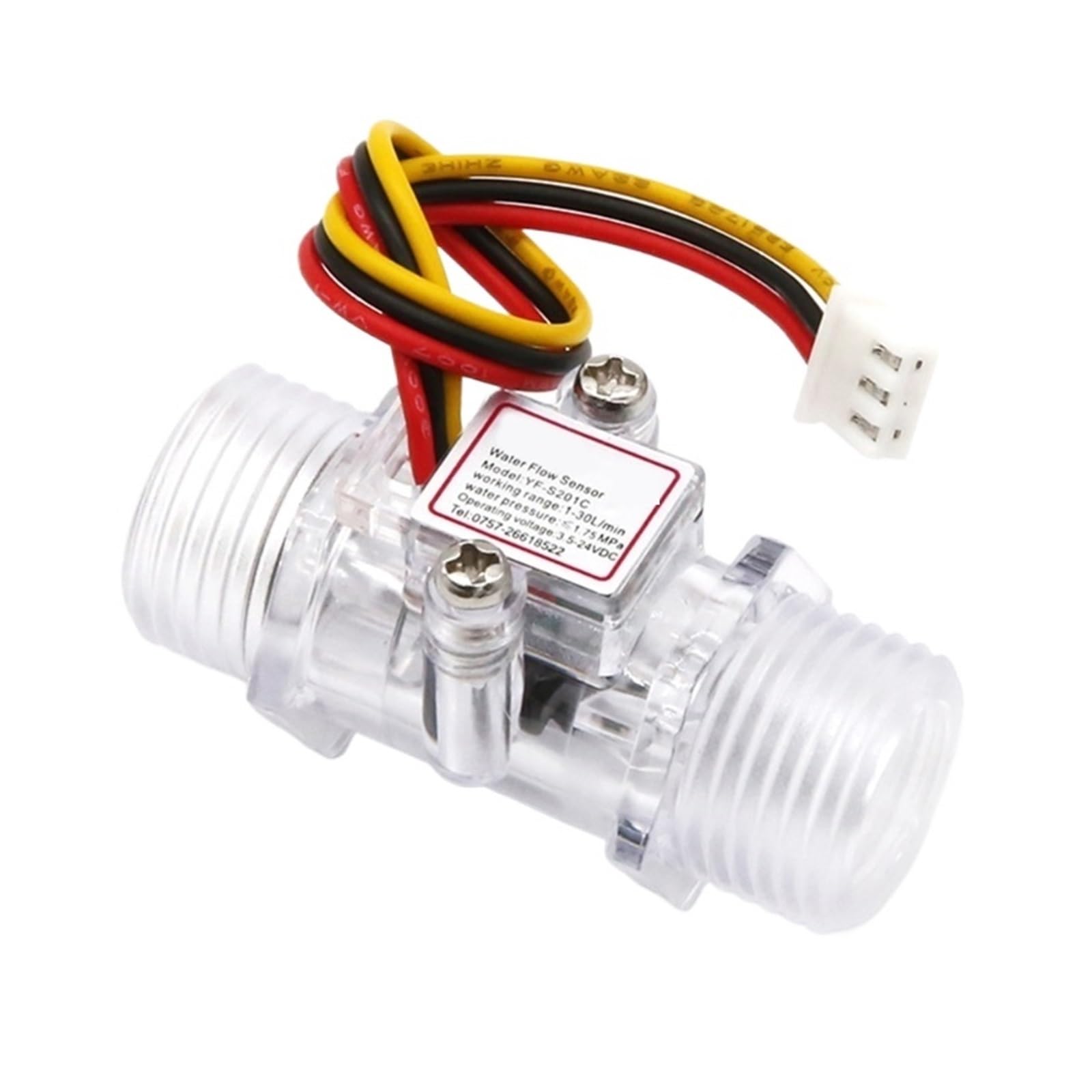 Flow Sensor Meter Digital Pipeline Water Flow G1/2 