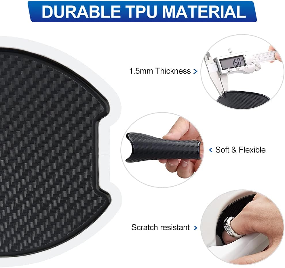 JDMON Medium & Large Car Door Handle Cup Scratch Protectors, 8pcs