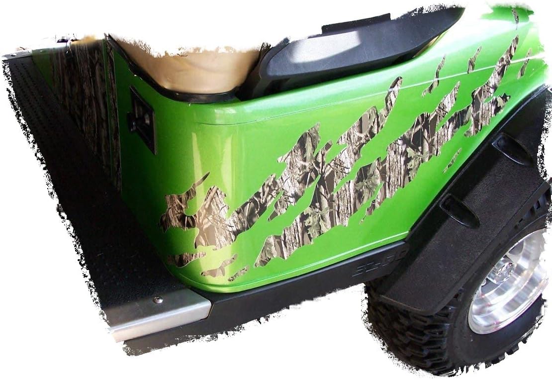 Golf Cart Ripped Camouflage Graphic Decal Set FIT All Year and Model EZGO Club Car and Yamaha