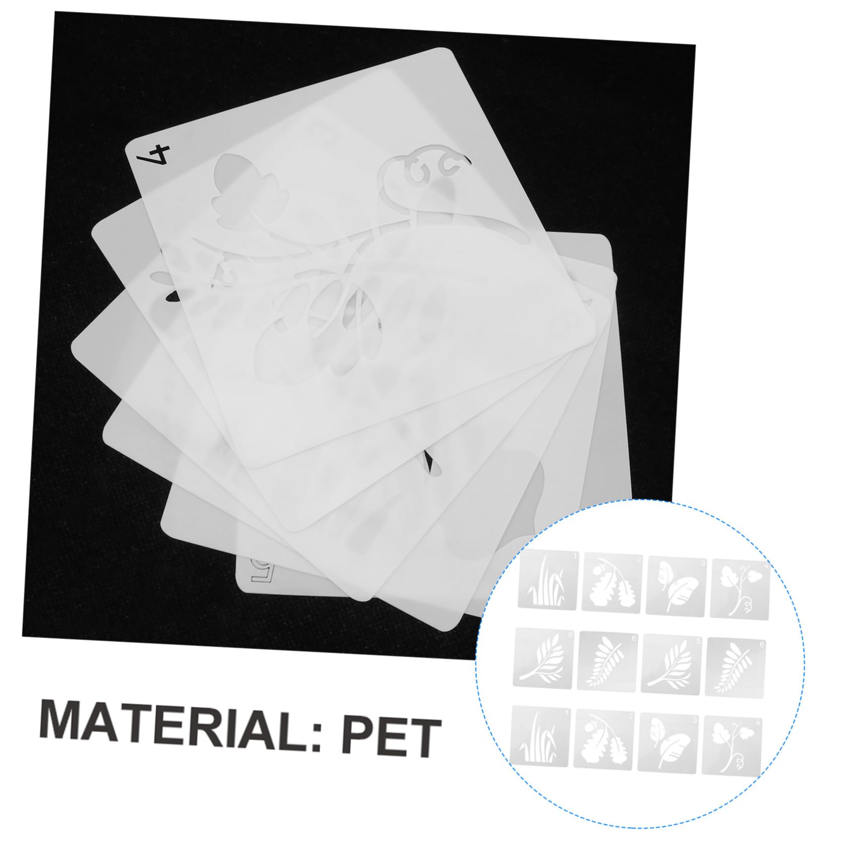 EXCEART 12er Set Malvorlagen - Kreative Schablonen Für Kinder