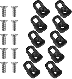 wueiooskj 10 Pieces Kayak Eyelet Tie Down Loop Rigging Pad Eye Rowing Hardware