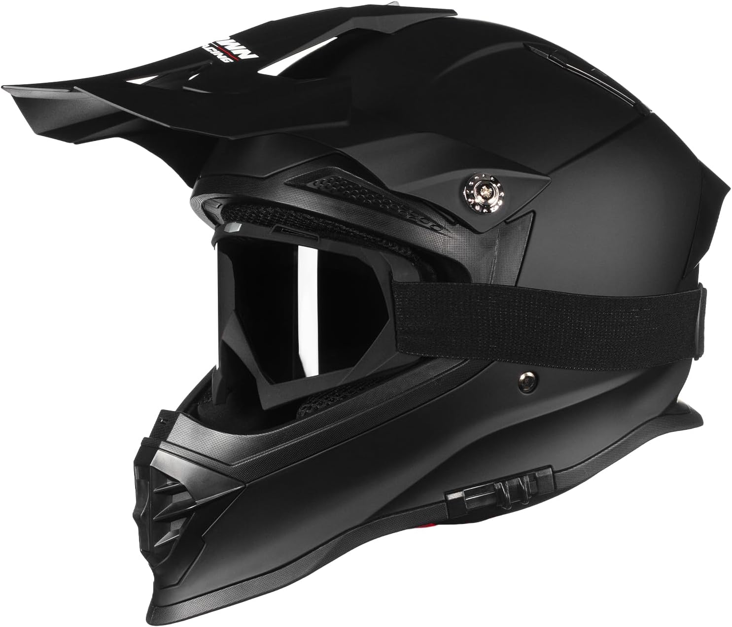 Off-Road Motocross Helmet, Matte Black, DOT Approved, Adult Mountain Bike Helmets, CR-800