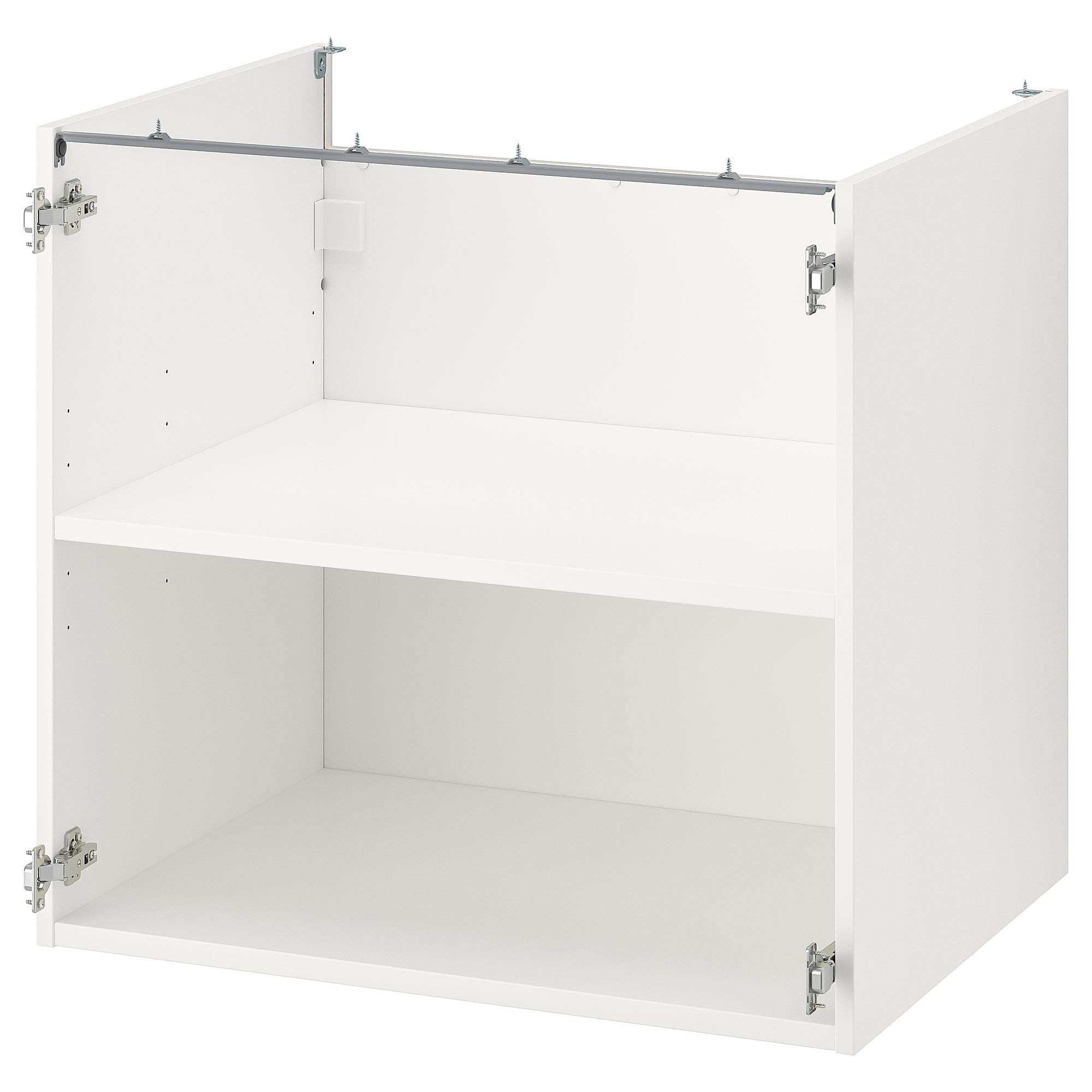 Meuble bas ENHET blanc 80 cm avec tablette étagère amovible