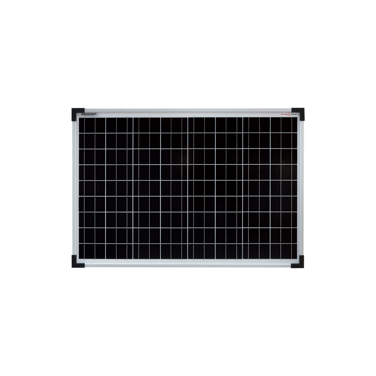 enjoy solar Pannello Solare monocristallino fotovoltaico da 50W 36V ideale per camper, barche, yacht e piccole aree