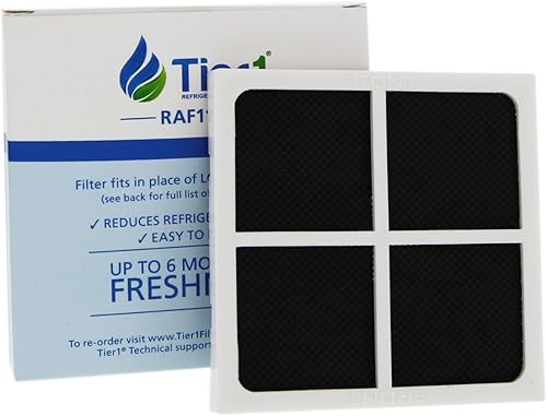 Tier1 LT120F - Filtro de aire para refrigerador de 3 unidades, repuesto para LG LT120F, ADQ73214402, ADQ73214404, ADQ73214403, ADQ7334008, Kenmore