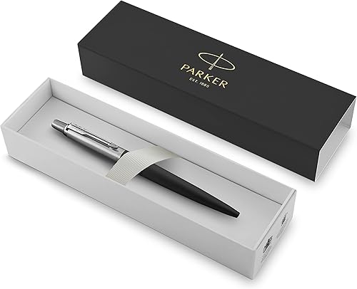 Miniatura 2 de Parker JotterBolígrafo de acero inoxidable CT bolígrafo con caja de regalo Negro y cromado