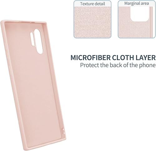 Miniatura 40 de Funda para Galaxy Note 10 Plus, silicona líquida, delgada, suave, TPU, protección de cuerpo completo, a prueba de golpes, para Galaxy Note 10 Plus