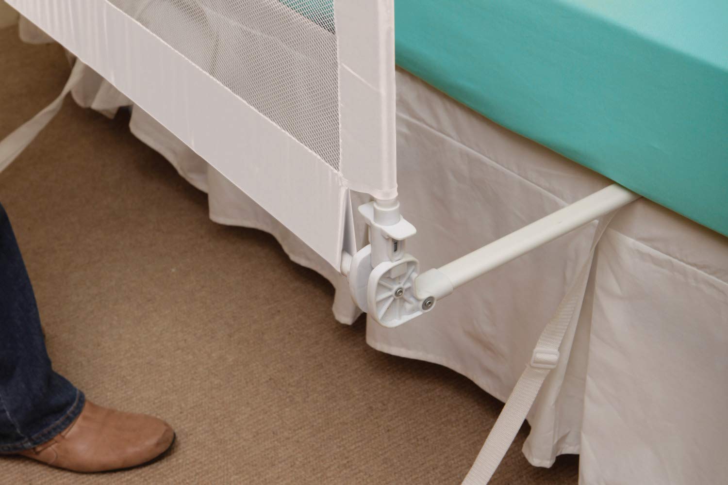 Dreambaby Phoenix Toddler Bed Rail, Foldable & Portable White Model