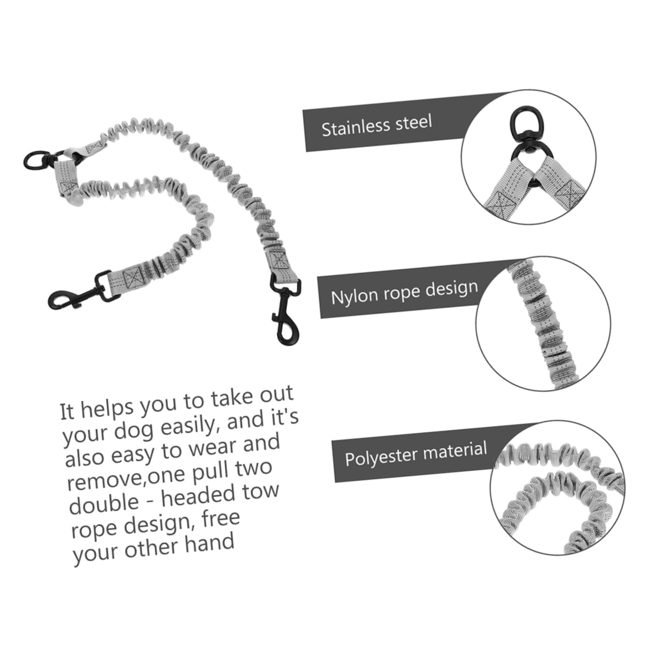 iplusmile 3stücke Hundeleine Für Hunde Koppelleine Outdoor Spaziergang Wiederverwendbare Leine Mit Reflektoren Einfach Zu Handhaben Und Verstauen Für Große Und Kleine Haustiere