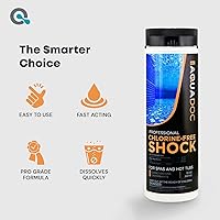 Vista 5 de Aquadoc - Shock de Spa Sin Cloro para Jacuzzi - 32oz (Paquete de 2) - Tratamiento Sin Cloro y Shock Mejorado para Asistir al Bromo - Hecho en EE.UU