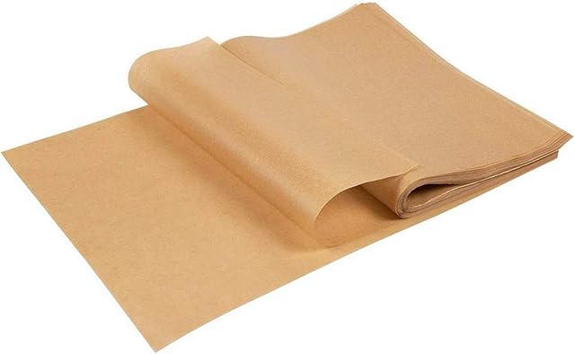 100Pcs Parchment Paper Sheet,Parchment Baking Paper 35 x 25cm Parchment Paper Baking Paper Baking Parchment Greaseproof Paper Unbleached Precut Brown Parchment Paper for Baking Cooking Steaming