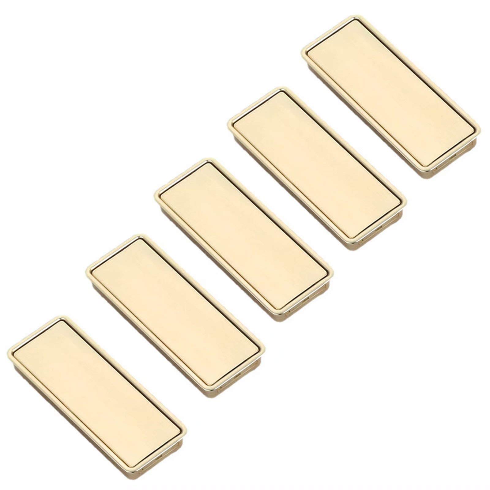 EVWGNPQRV Concealed Drawer Handles, Flush Concealed Recessed Drawer Pull Multicolor Multisize Zinc for Door Cabinet(OneColor,Hole Distance:96mm)