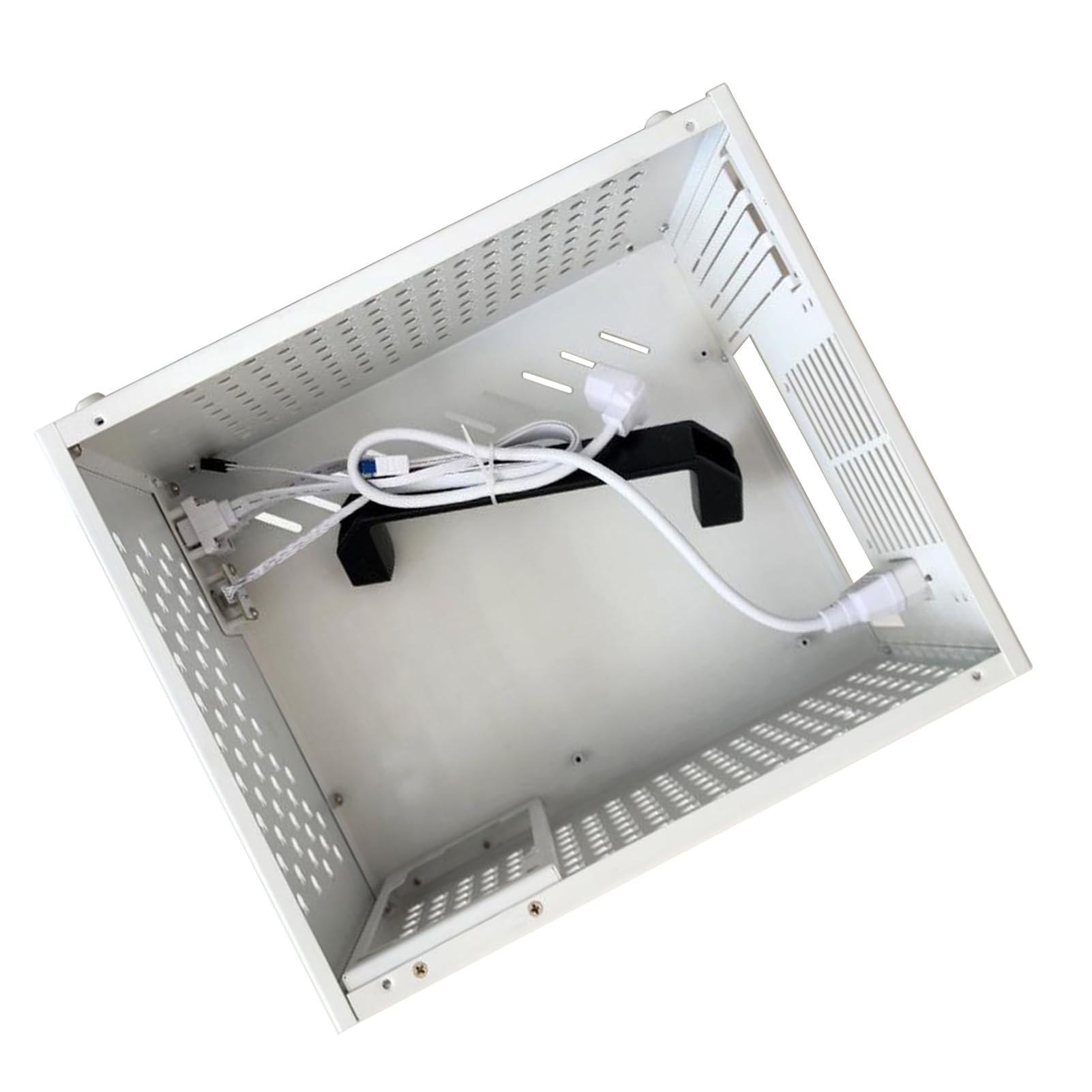 Zunate Torre de PC Compacta F2 ITX con Compatibilidad Versátil para Placas Base MATX/ITX y GPU de 280 Mm, Flujo de Aire Optimizado y Almacenamiento Modular para Jugadores Creadores