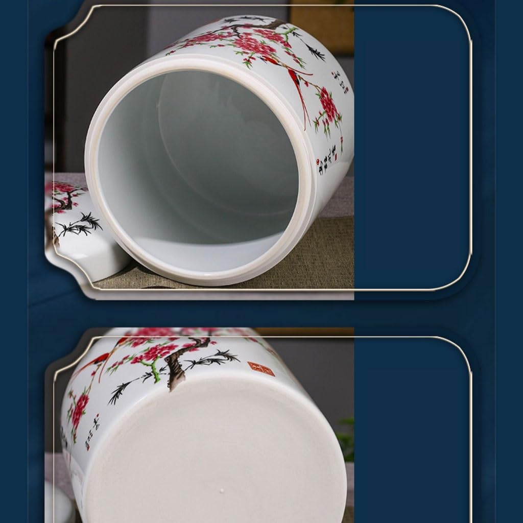 Organizador De Bolsitas De Té, Recipiente De Cerámica Grande para Guardar Té, Tarro De Té Sellado para El Hogar, Tarro De Almacenamiento De Té Suelto con Tapa, Organizad