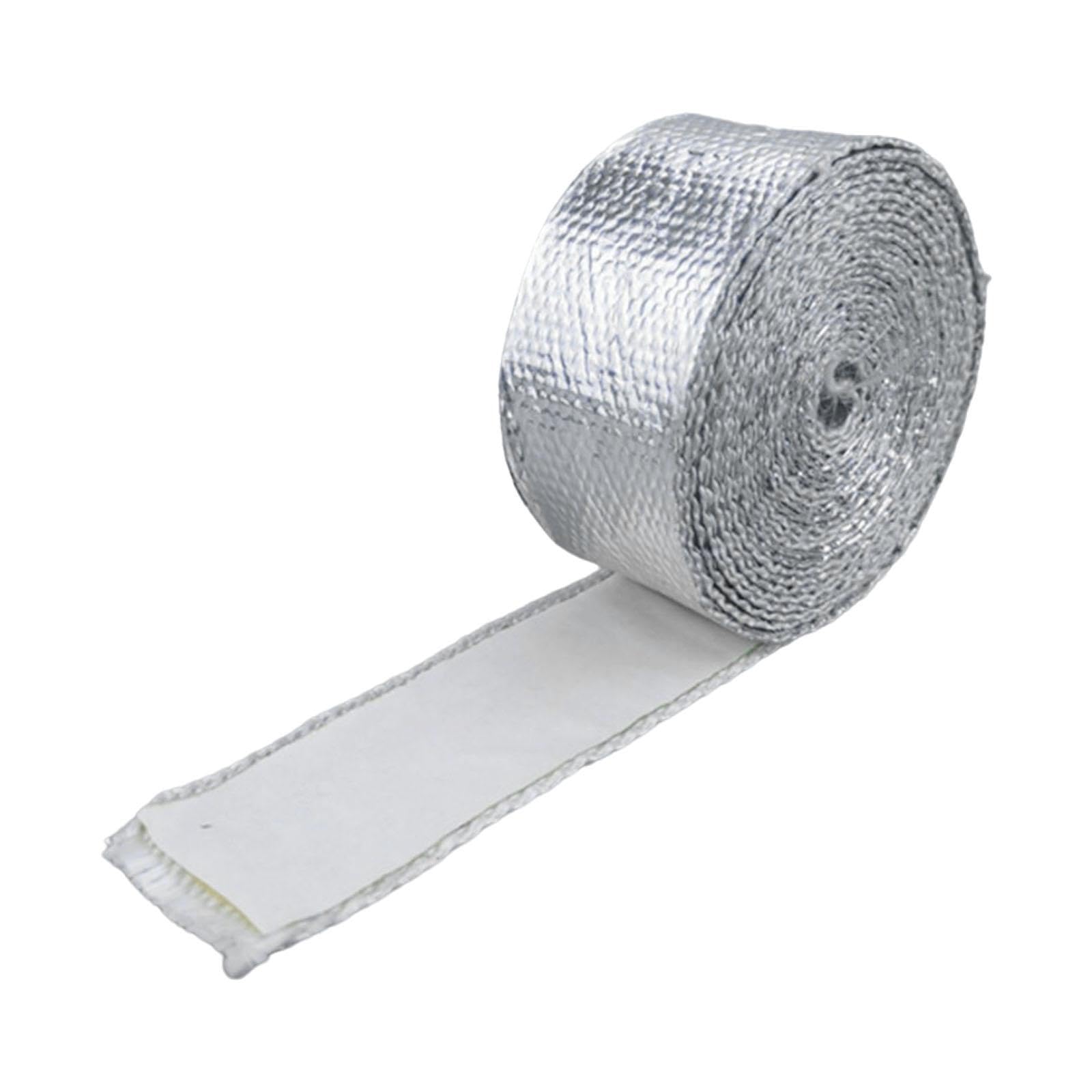 Materiale Riflettente Ad Alta Adesione, Resistente Al Calore, in Fibra di Vetro, in Alluminio per La Sigillatura di La Riparazione di Condotti, 1,5 mm x 50 mm x 10 m