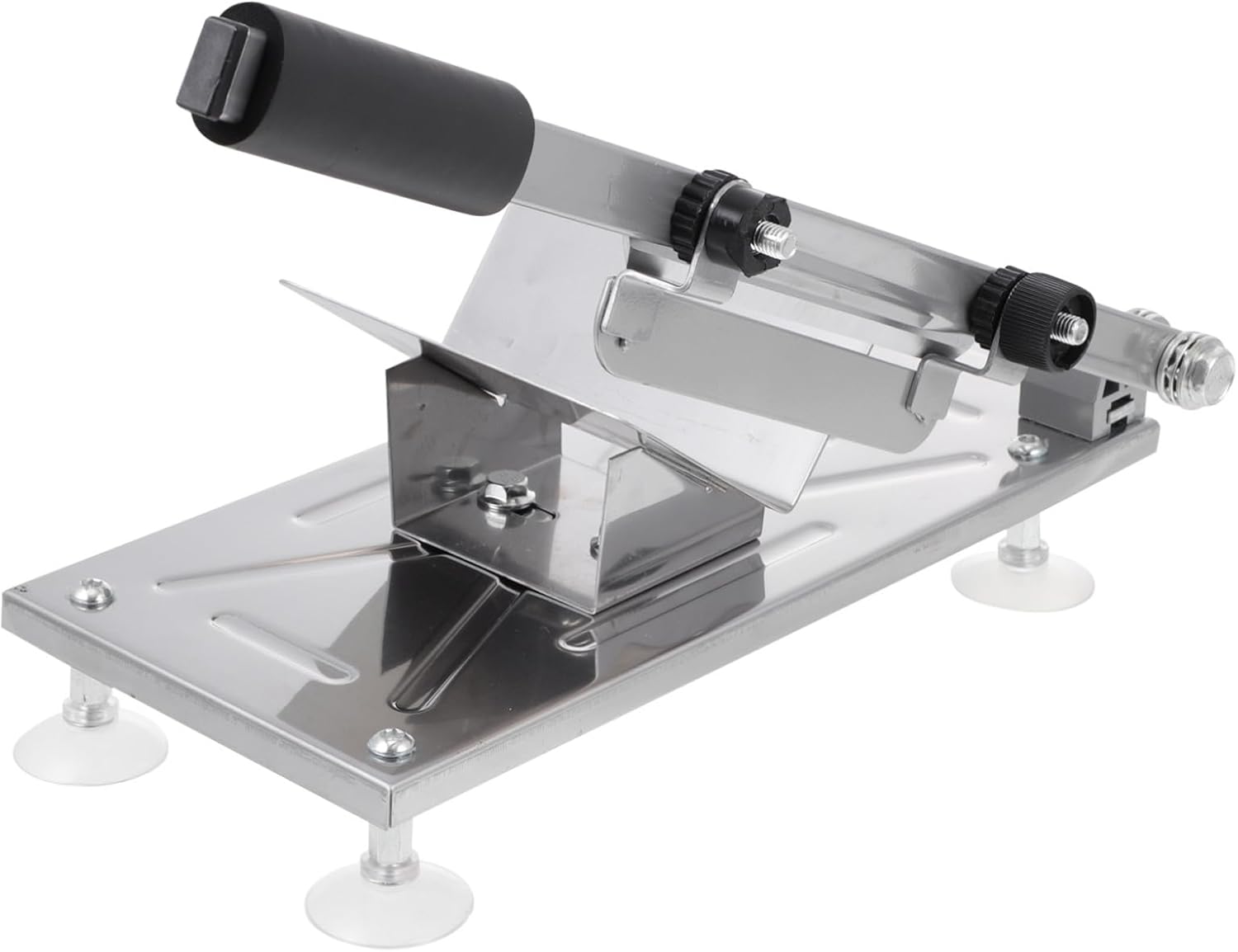 Manual Stainless Steel Meat Slicer for Beef and Lamb Ergonomic Non-slip Handle Thickness Kitchen Tool for Home Cooks and Chefs